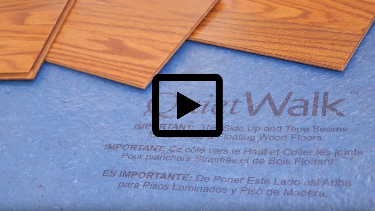 QuietWalk LV Luxury Vinyl, Laminate, or Wood Underlayment (Float